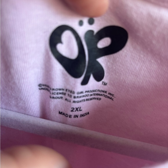 Olivia Rodrigo Pink Graphic Crop Shirt Tee size 2X - Picture 3 of 6